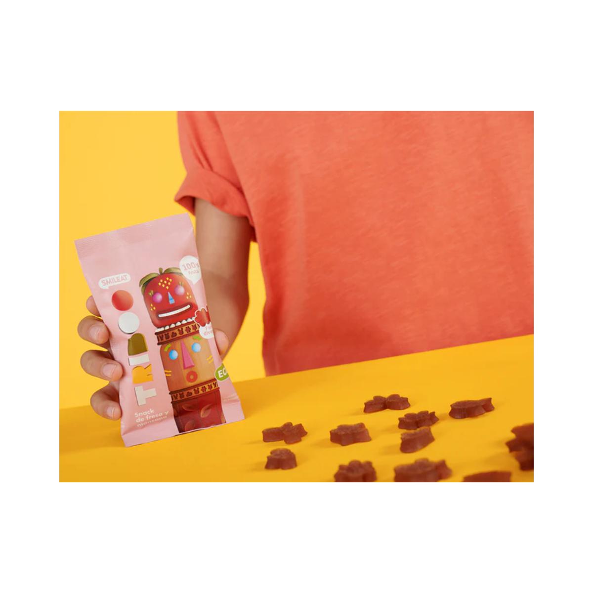 PACK 3X Snack de fresa y manzana ECO 25g, Triboo