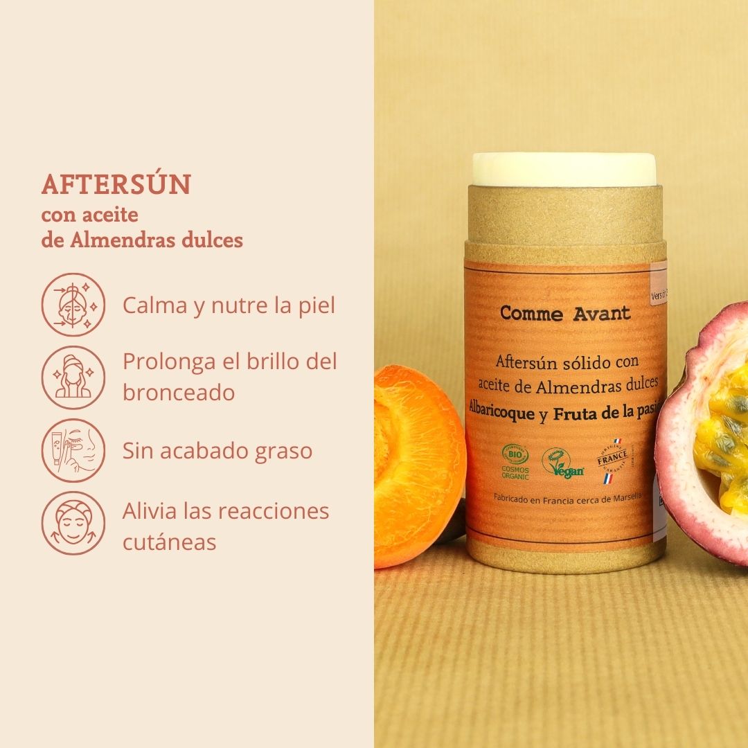 Aftersun Sólido Con Aceite De Almendras Dulces - Albaricoque Y Fruta De La Pasión_4