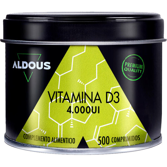 Vitamina D3 4000 UI  Aldous Bio 500 comprimidos