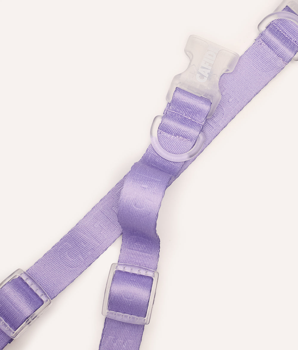 Cafide Collar De Material Reciclado Violeta. Modelo Ona._3