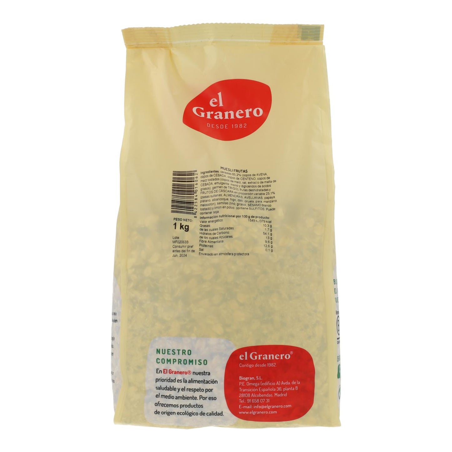 Muesli de Frutas El Granero 1 kg