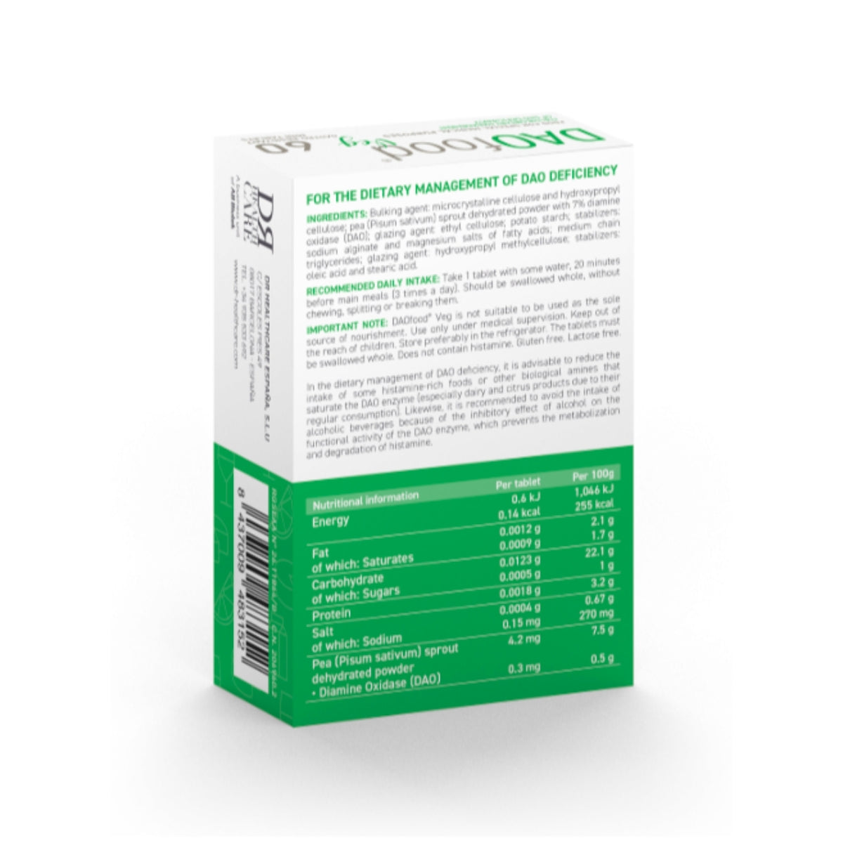 DAOfood® Veg blíster 60 minicomprimidos