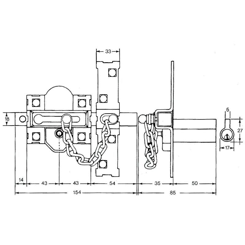 Cerrojo Fac 307-r/ 80-n/ Derecha_1