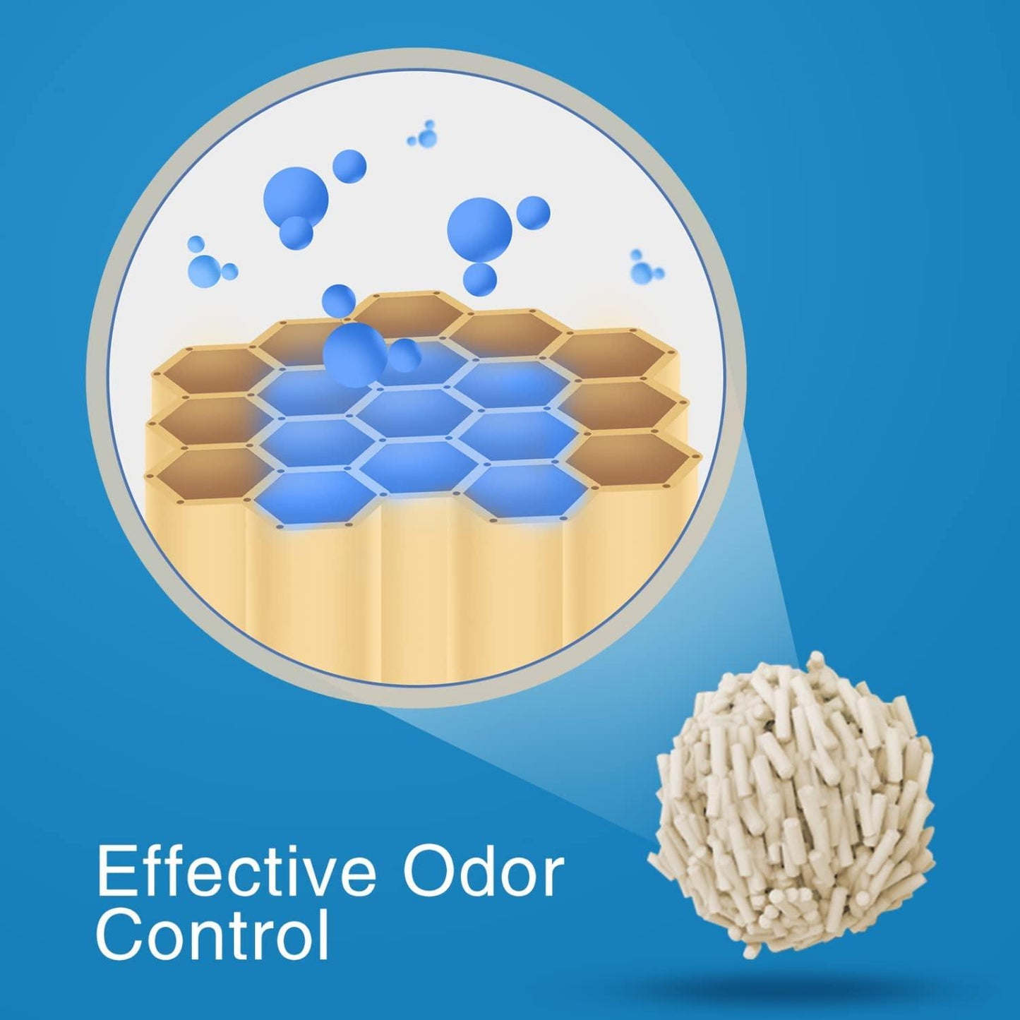 Arena para gatos de tofu biodegradable Nobleza 3.8 L