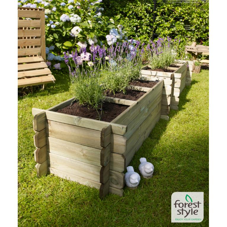 Huerto Urbano Jardinera Rectangular Basil