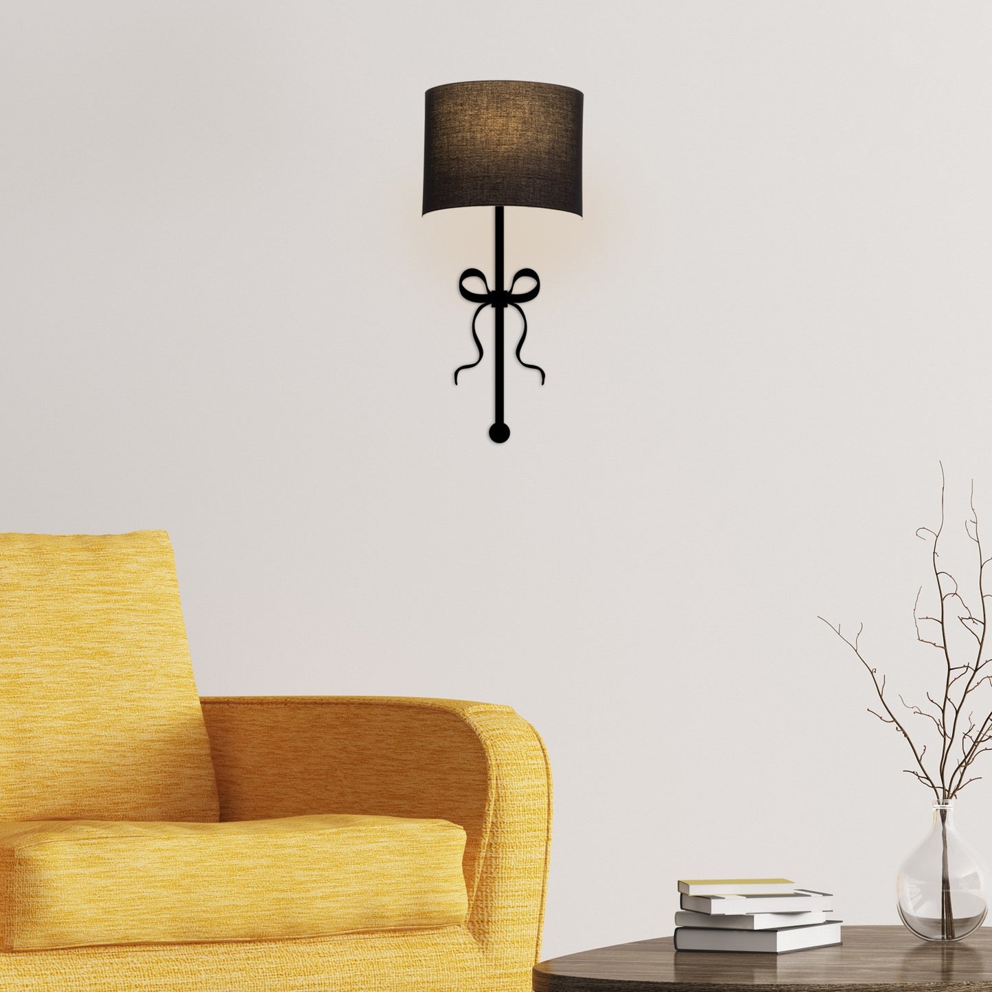 Aplique De Pared, Metal , Negro, 15x28x57, Casquillo E 27 Max 40 W_5