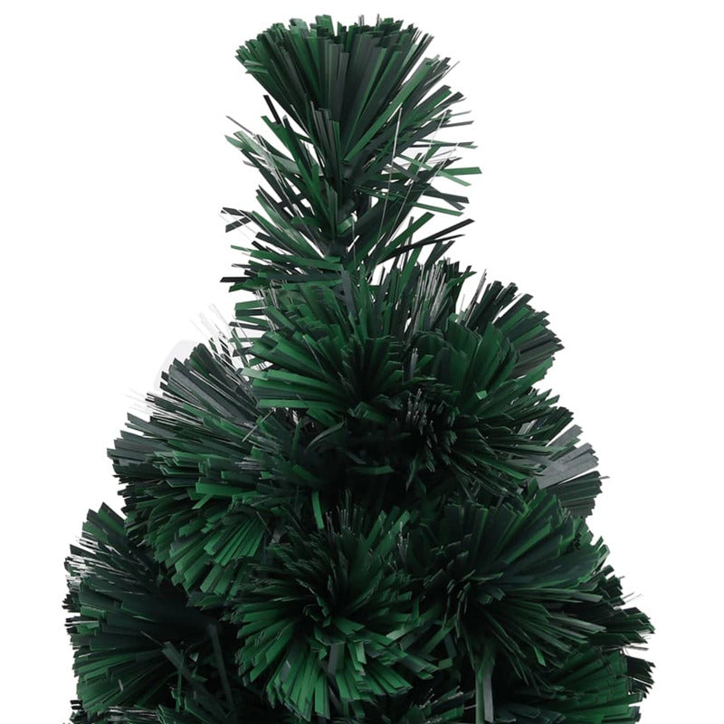 Vidaxl Árbol De Navidad Artificial Estrecho Soporte Fibra Óptica 64 Cm_5