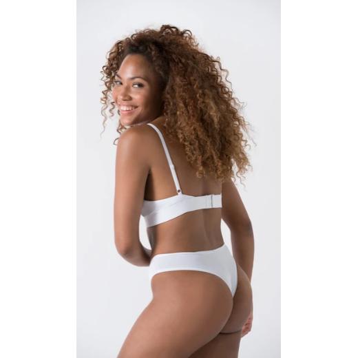 Tanga algodón orgánico blanco Minimalism XXL