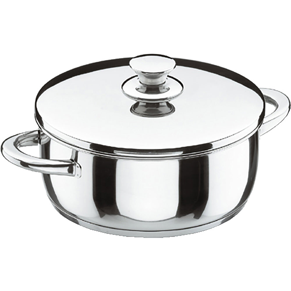 Cacerola Vitrocor De Acero Inoxidable Con Tapa - 22 Cm - 3 L_0