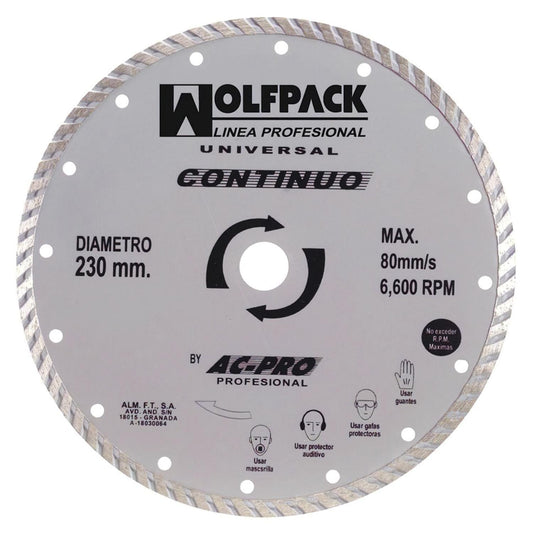 Disco Diamante 230 Mm. General Obra Continuo