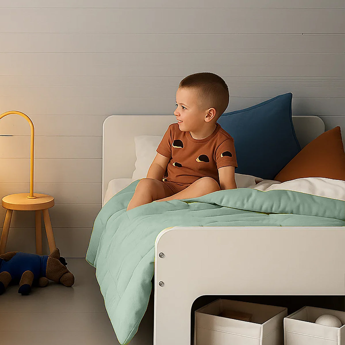 Edredón De Algodón Orgánico Verde