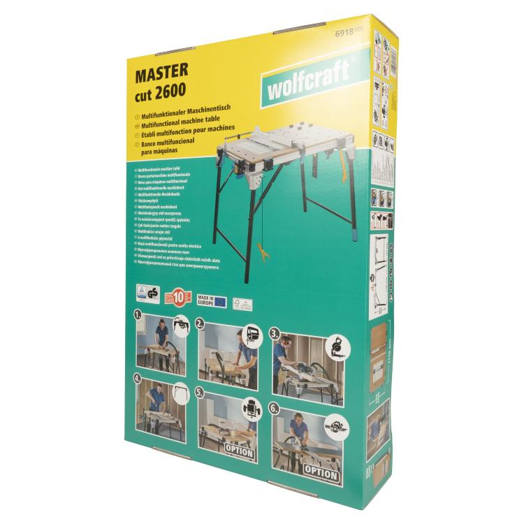 Banco para máquinas MASTER cut 2600 6918000 Wolfcraft