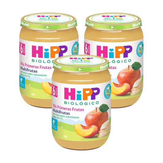 Pack x 3 Tarrito Biológico Multifrutas Bio + 6 Meses HiPP 190 g