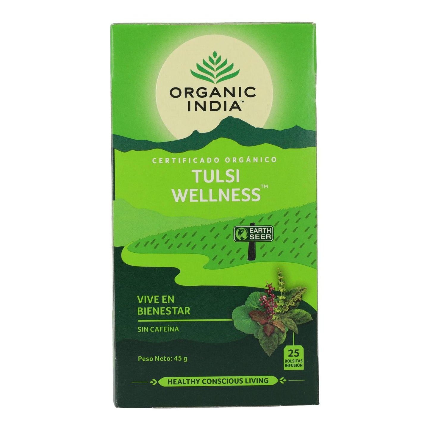 Tulsi Wellness Organic India 25 bolsitas
