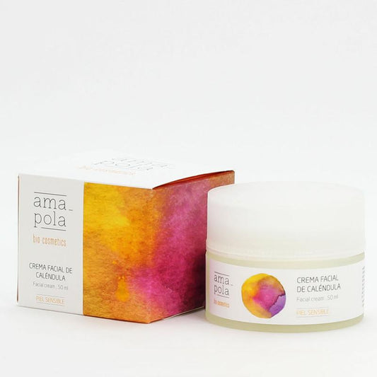 Crema facial de caléndula Amapola Biocosmetics 50 ml