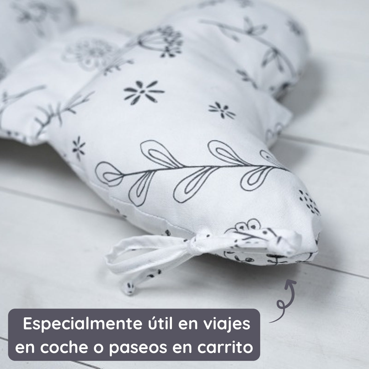 Almohada Para Bebés Antichoque Mariposa Bloom