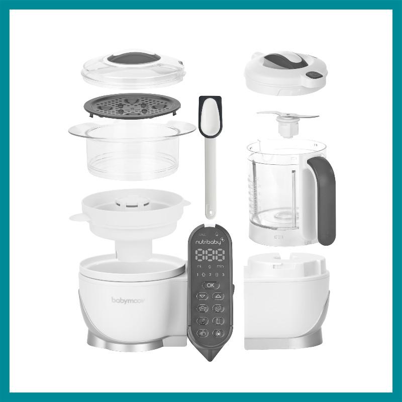 Robot multifunción Nutribaby (+) Blanco Babymoov Gris Industrial