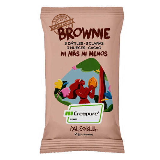Barrita individual brownie Creapure, Paleobull, 55 g