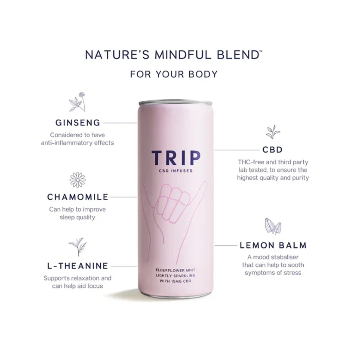 Flor de Saúco y Menta TRIP 250 ml