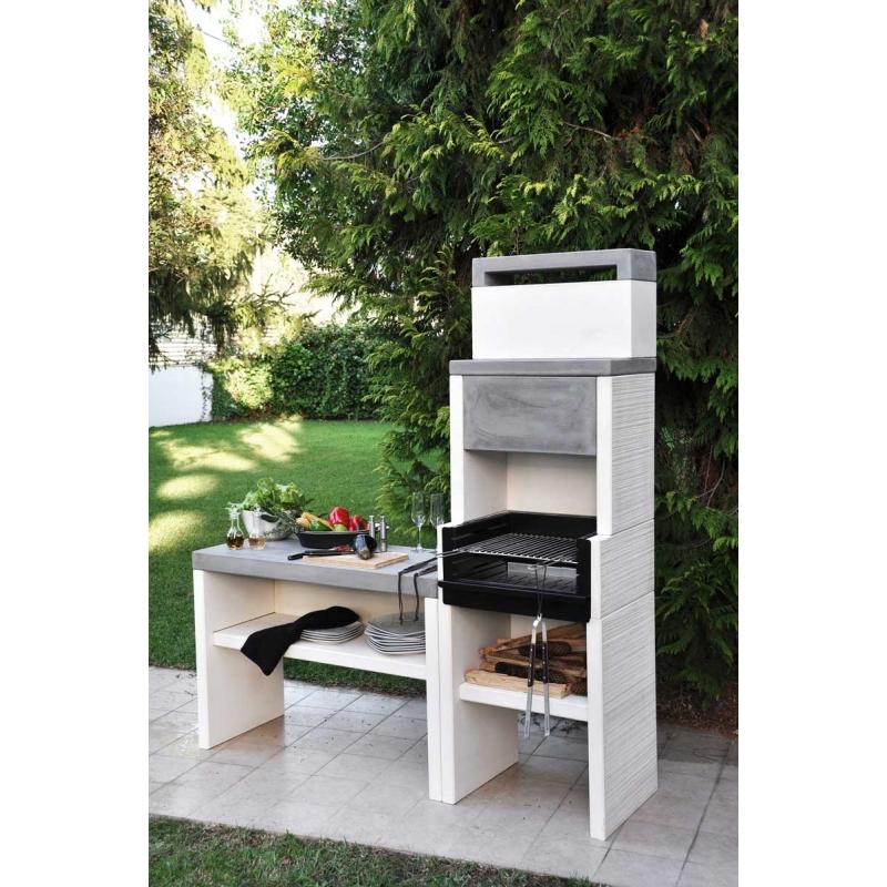 Barbacoa Venit Flex Carbón y Leña con bancada Tuozi