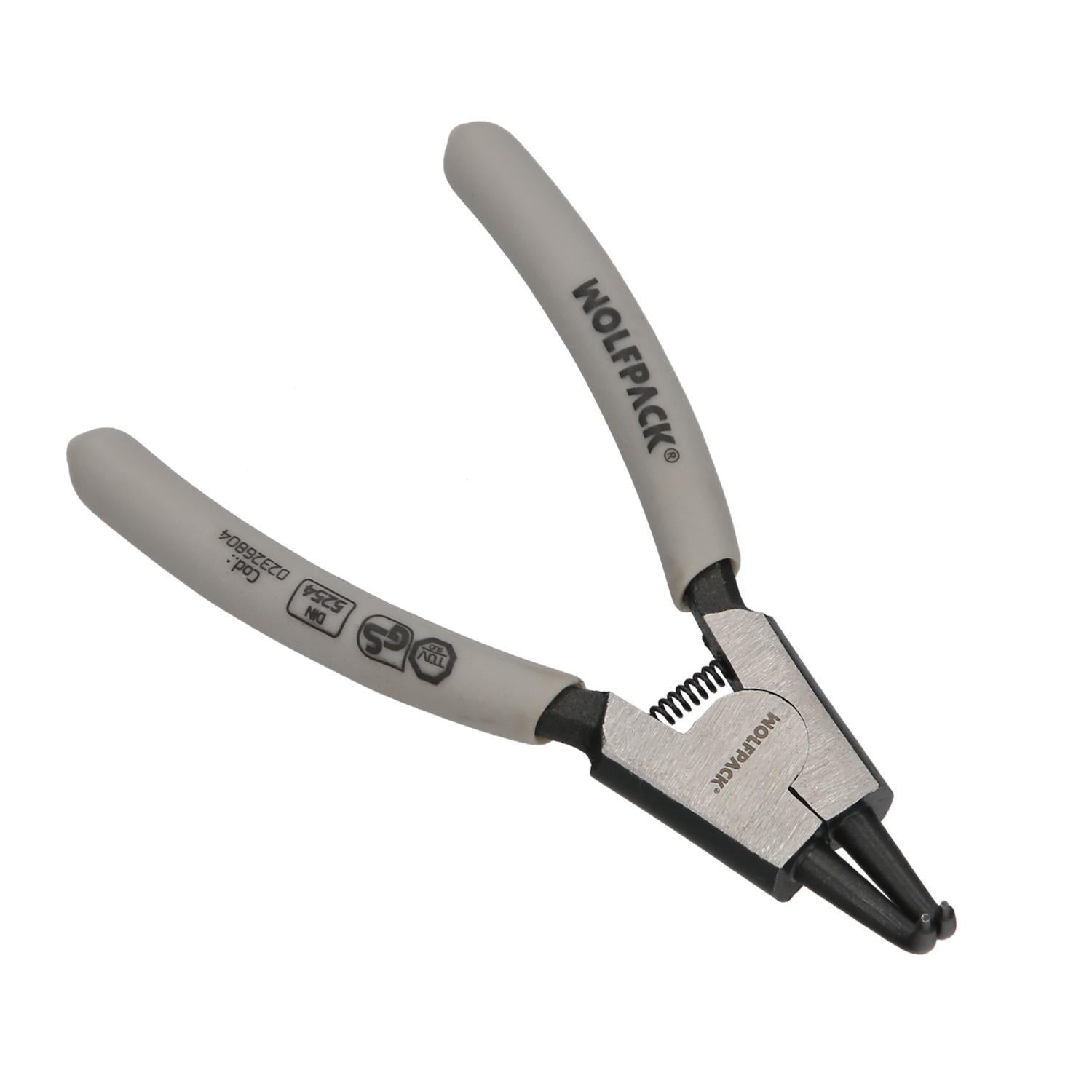 Alicates Arandelas Exteriores Curvo 125 Mm. Acero Din 5254. Anillos De Presion, Anillos De Retención, Arandelas Circlips