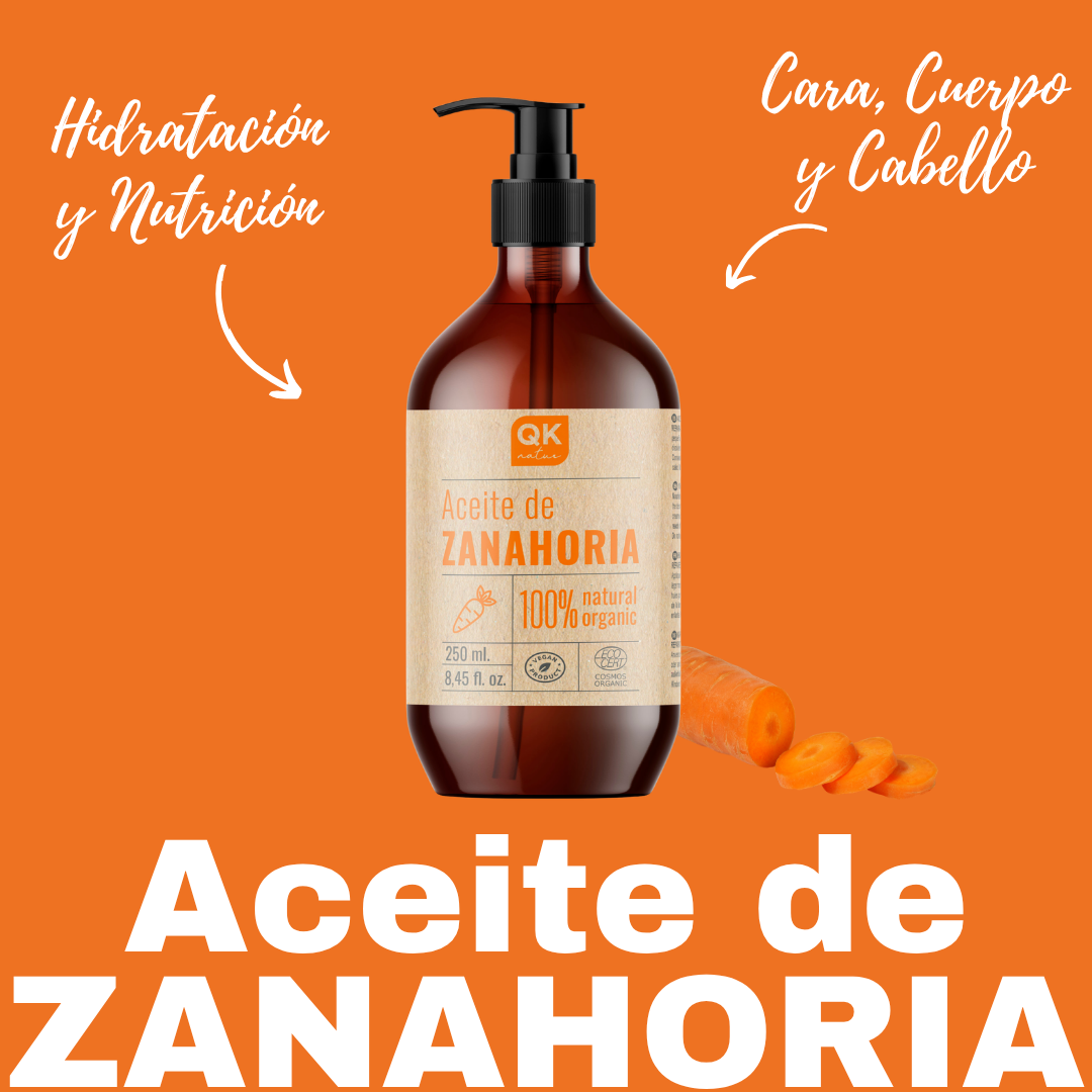 QKnatur - Aceite De Zanahoria 250 ml - 100% Puro - Bronceador Natural - Hidrata Y Aporta Luminosidad - Repara Cabello_5