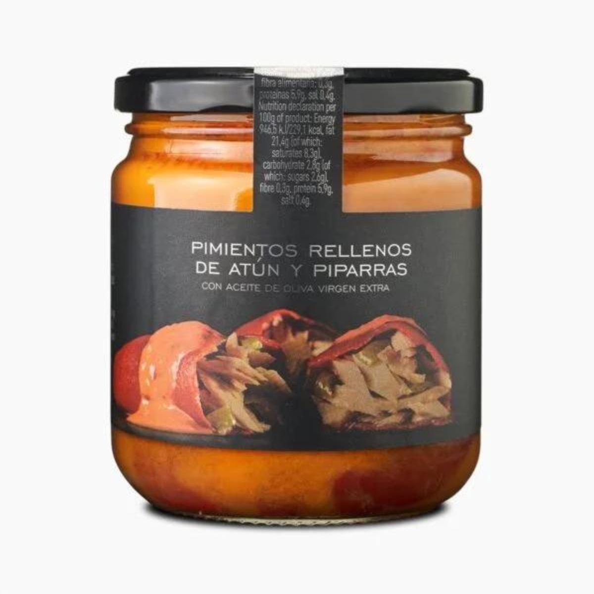 Pimientos Rellenos de Atún y Piparras con AOVE 300 g