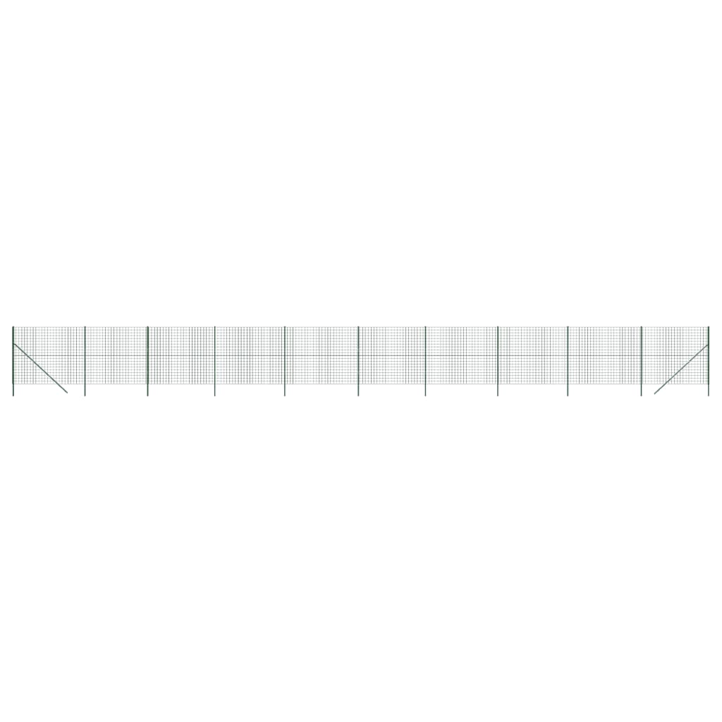 Cerca De Alambre De Acero Galvanizado Verde 1,6x25 M / Vetonek_4