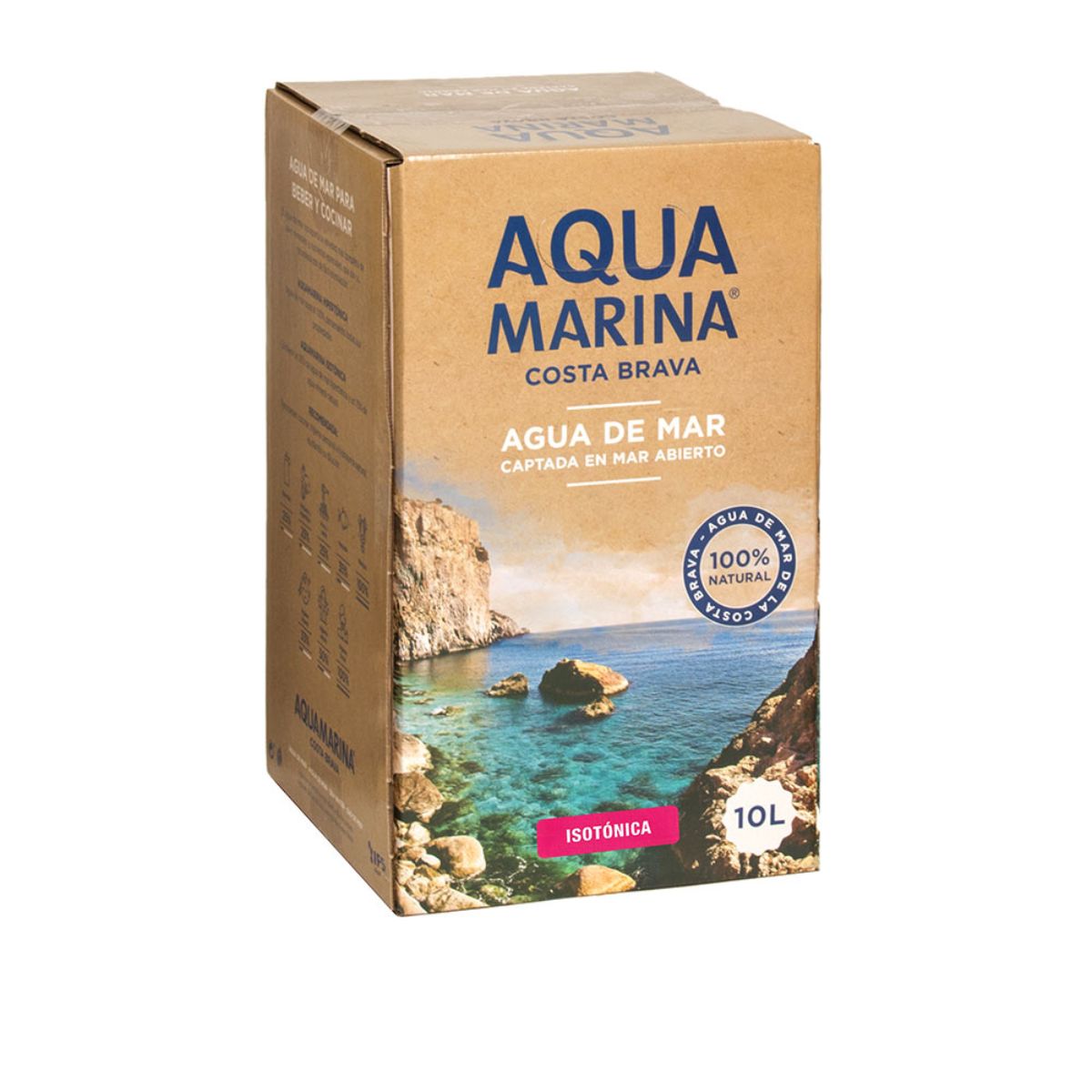 Agua De Mar Aquamarina Isotónica 10 L