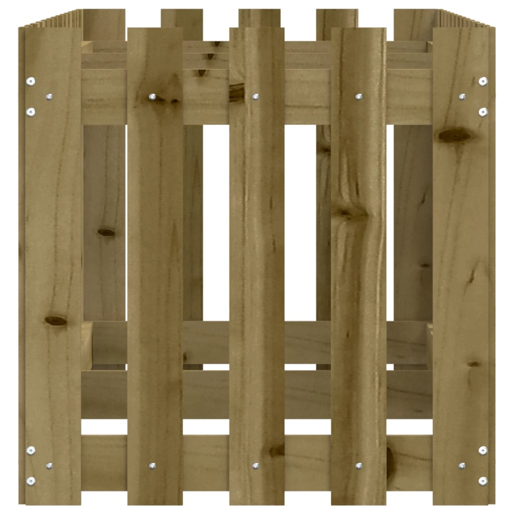 Arriate Elevado Jardín Valla Madera Impregnada Pino 150x50x50cm_5