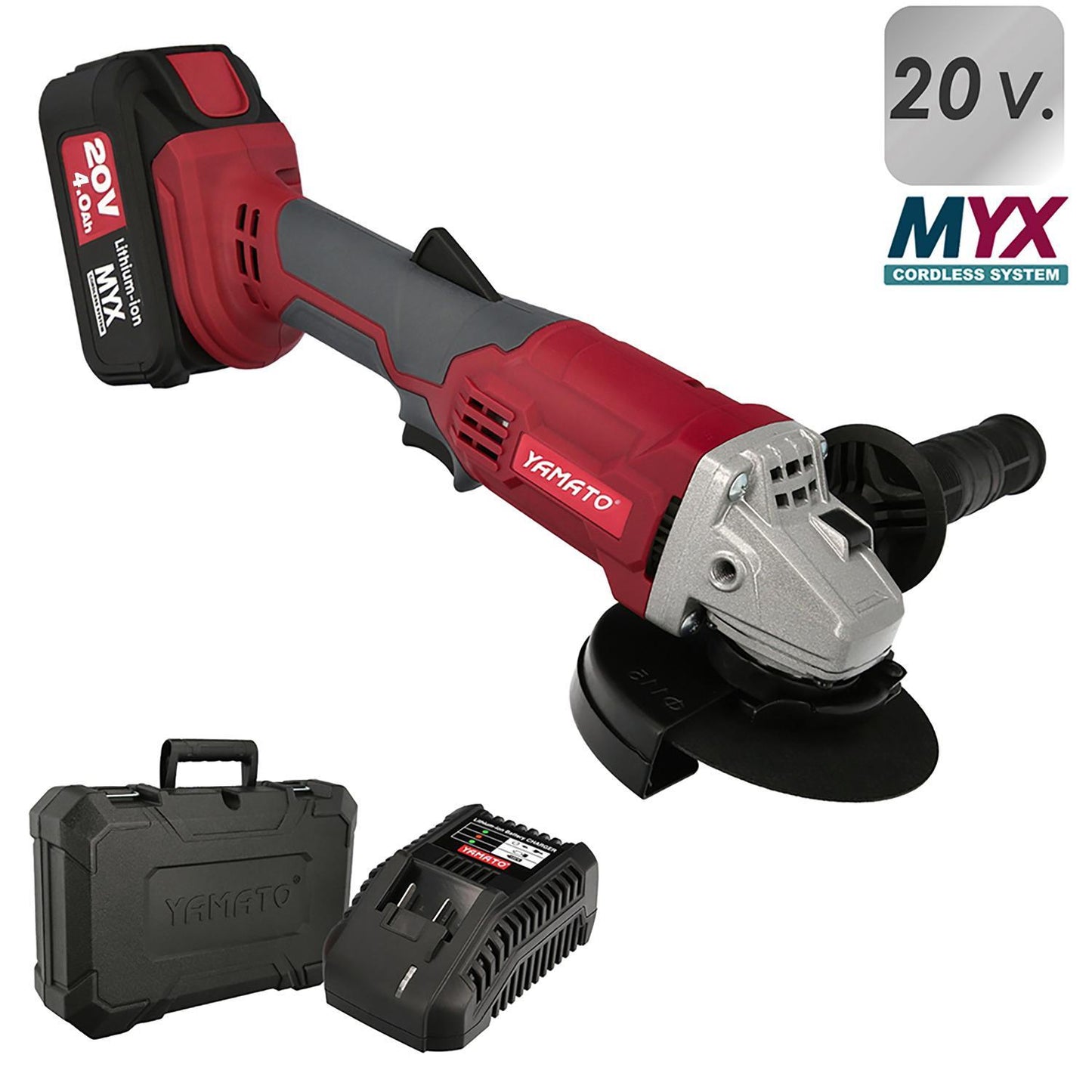 Amoladora A Bateria Litio 20 V. Bateria 4.0 Ah 10.000 R.p.m. Disco Ø 115 Mm. Incluye Bateria Y Maletin_0