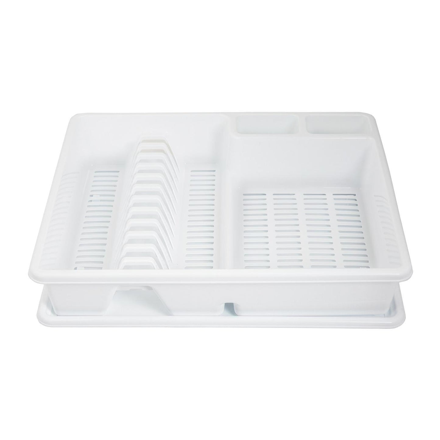 Escurre Platos Rectangular Con Bandeja Anti Goteo Plástico 49x39x10 (alt.) Cm.