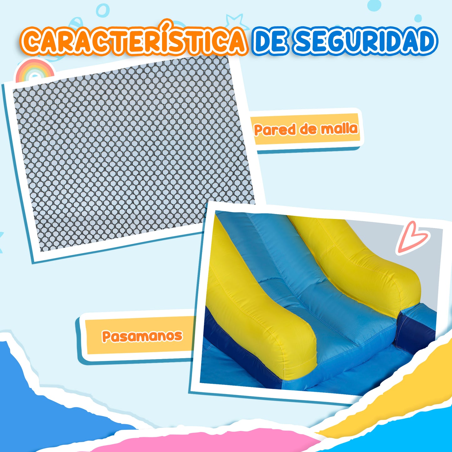 Aiyaplay Castillo Hinchable Grande Con Soplador 5 En 1 360x250x195 Cm Multicolor_5