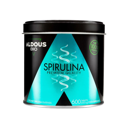 Espirulina Ecológica Premium, 600 comp. Aldous Bio