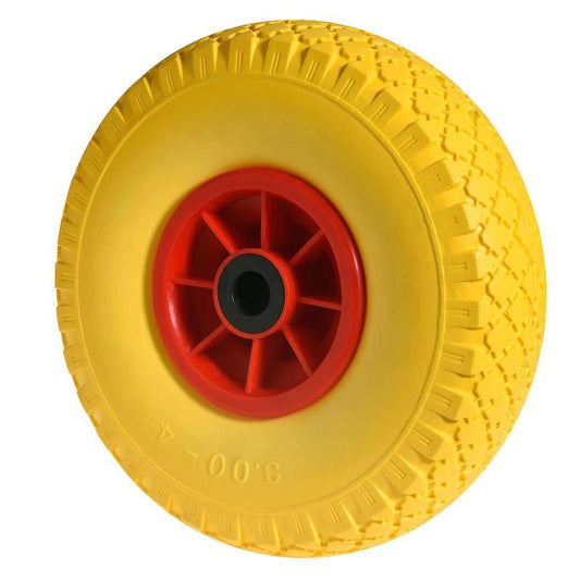 Rueda Carretilla Sacos Maciza Llanta Plástico  20 Mm.