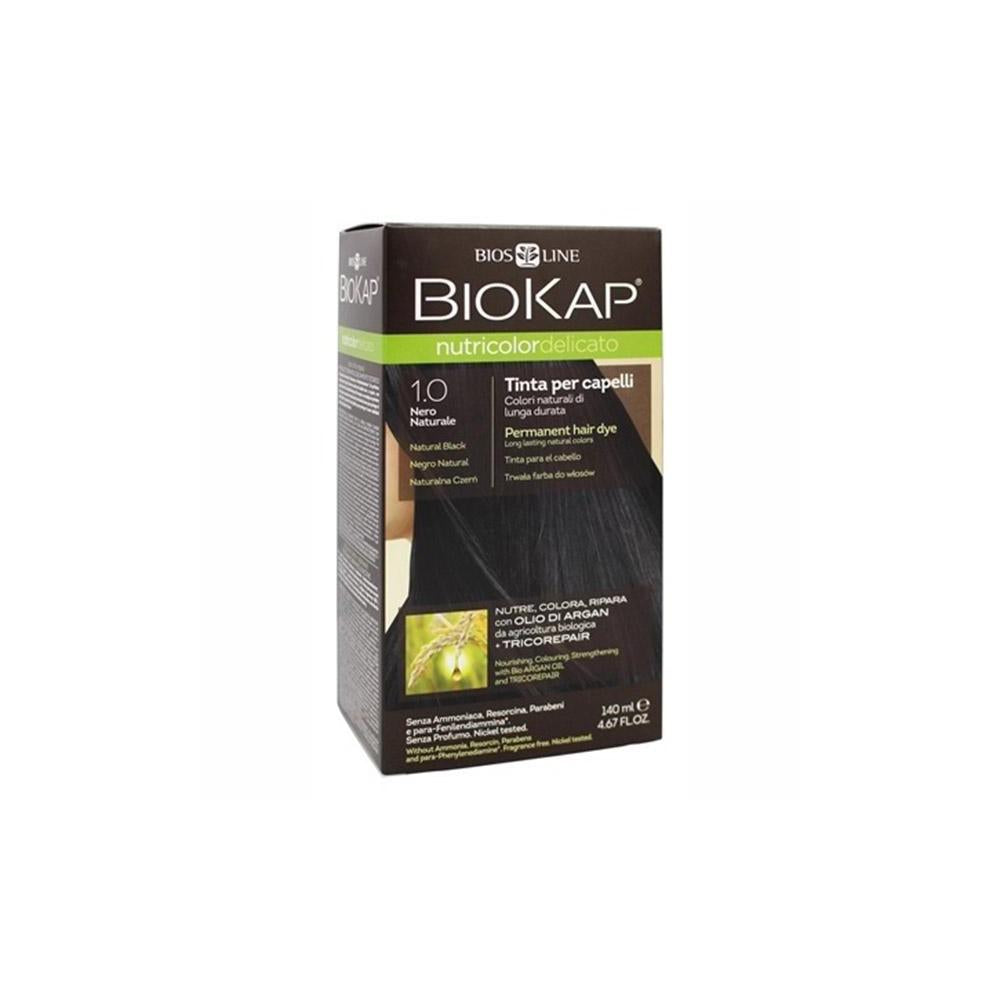 Tinte Negro Natural Delicato Dye 1.0 Biokap 140 ml