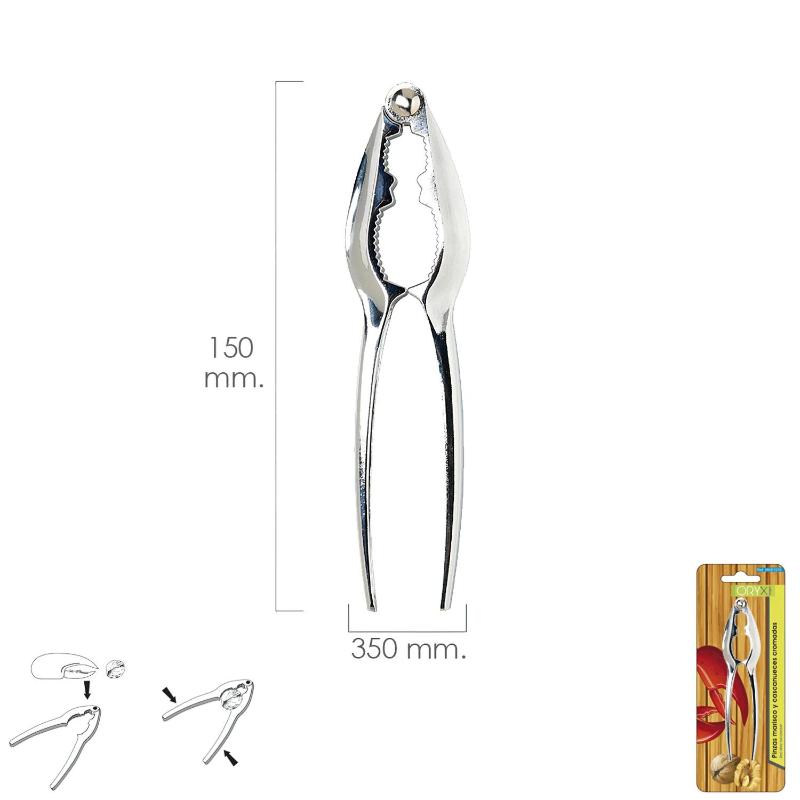 Pinzas Marisco Y Cascanueces Cromadas