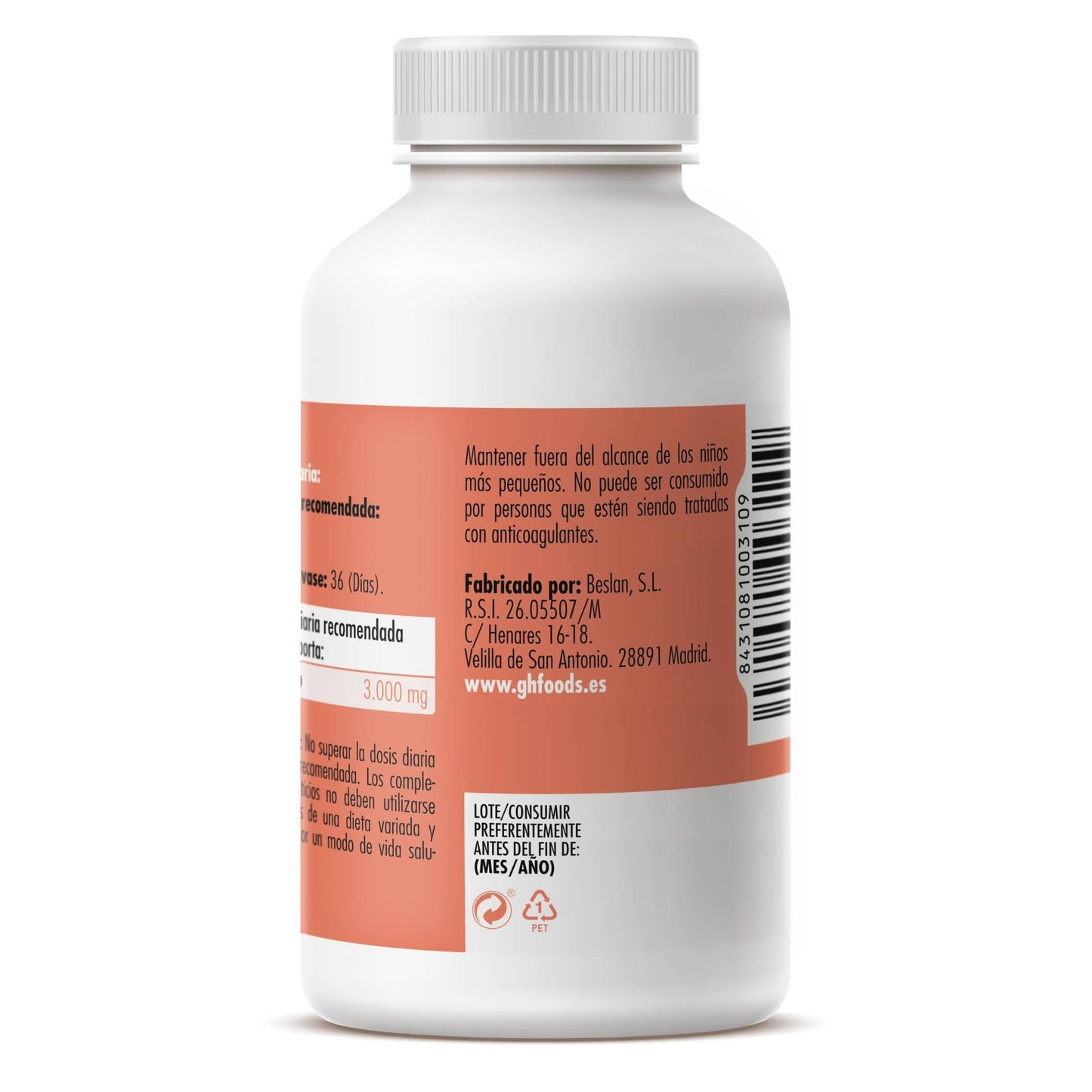 Ajo Macerado 500 mg 220 Perlas GHF