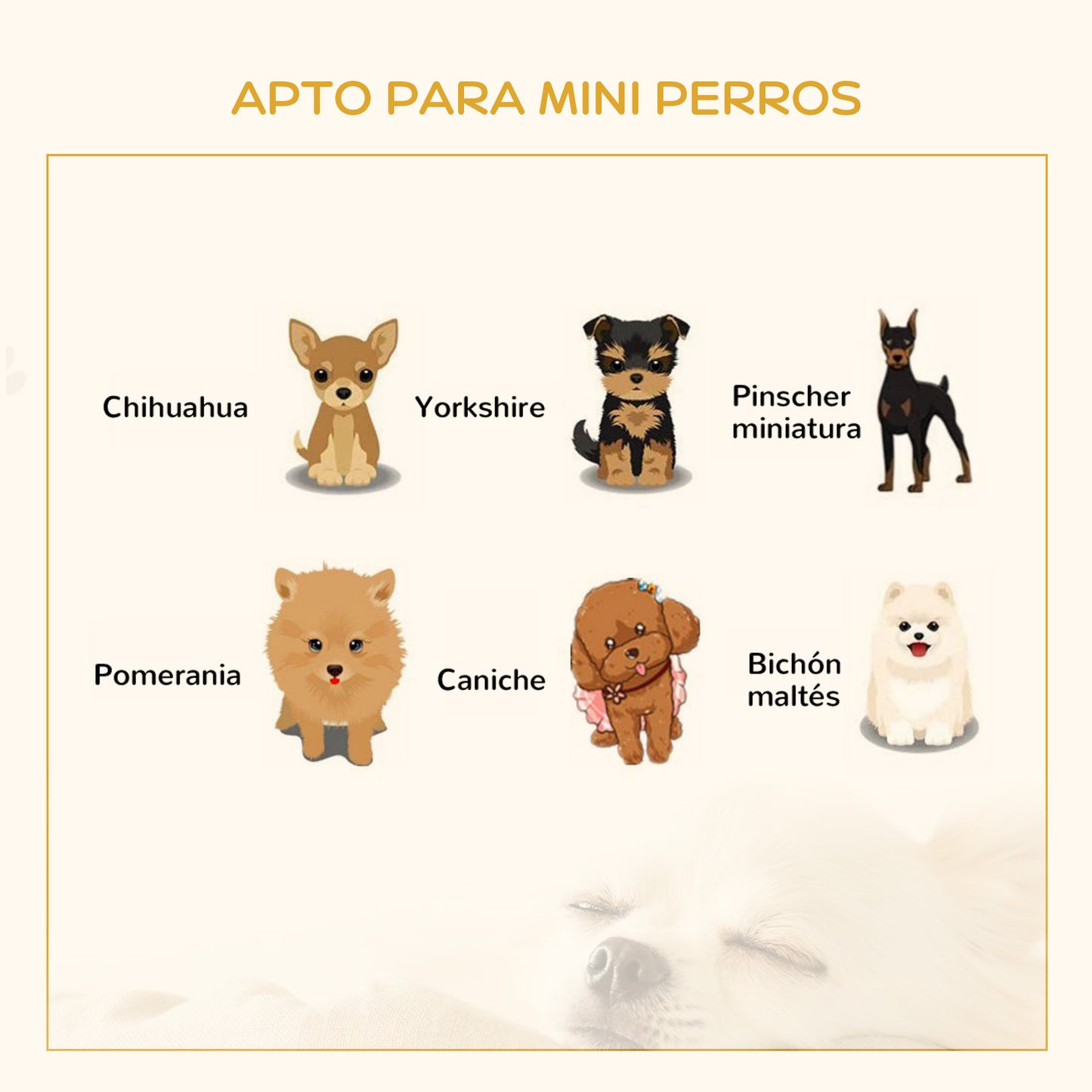 Pawhut Cama De Madera Para Perros Con Cojín Acolchado Patas Elevadas Ø59x23,5 Cm_5