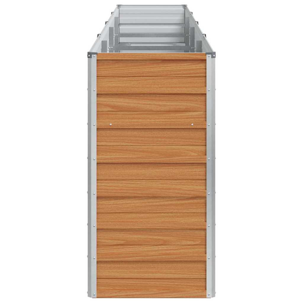 Arriate Elevado Marrón Claro 320 X 40 X 77 Cm Acero Galvanizado_5