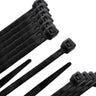 Brida Nylon 100%. Color Negro 7,8 X 540 Mm. Bolsa 100 Unidades. Abrazadera Plastico, Organizador Cables, Alta Resistencia