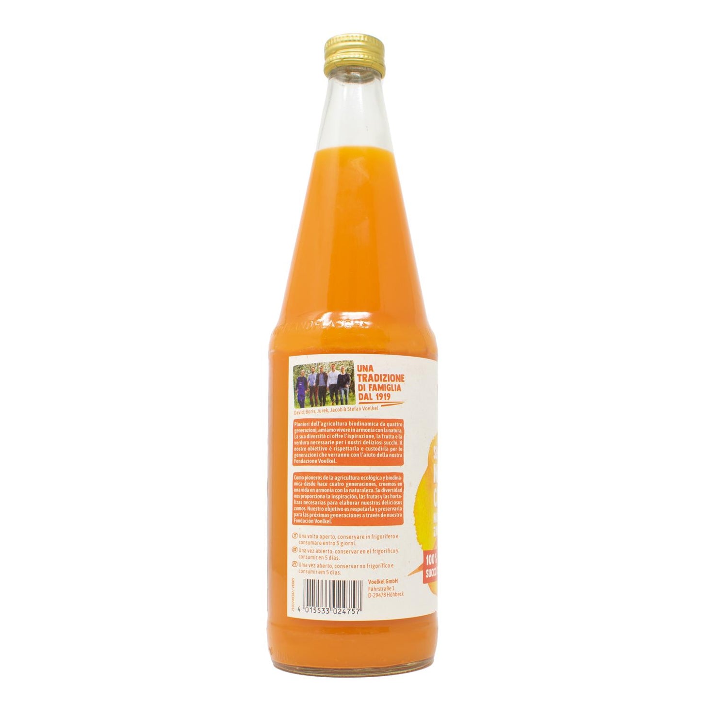 Zumo de Manzana y Zanahoria Demeter BIO Voelkel 700 ml