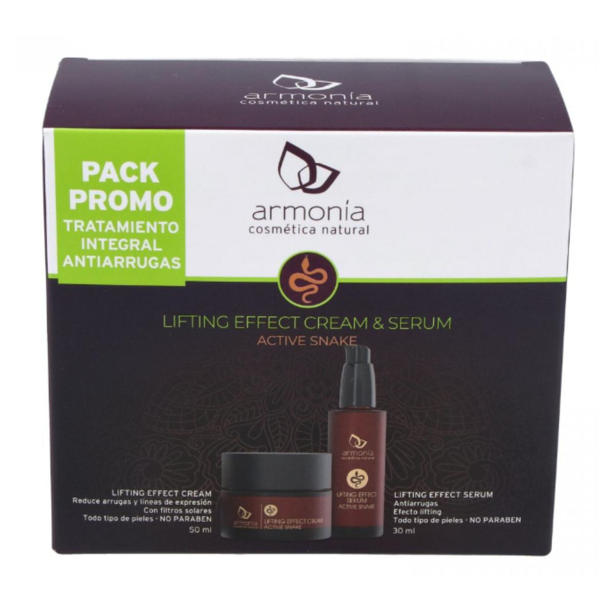 pack veneno serpiente crema+serum active snake.Armonía Cosmética Natural