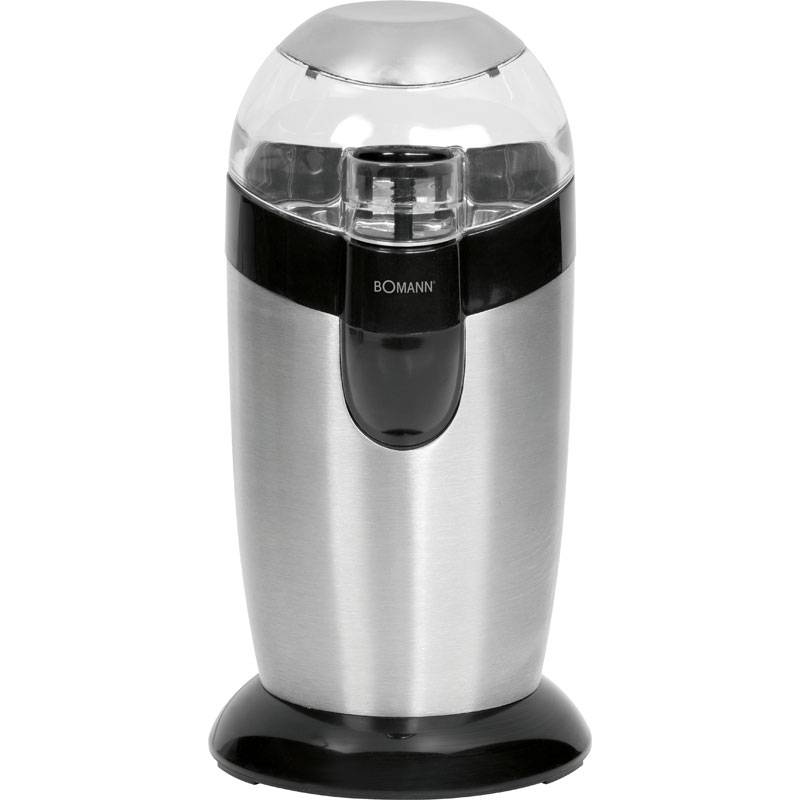 Molinillo Café Eléctrico, Especias, Semillas, 40 G Café 20 Tazas Café, Cuchillas Acero Inox. Bomann Bom-ksw445, Negro