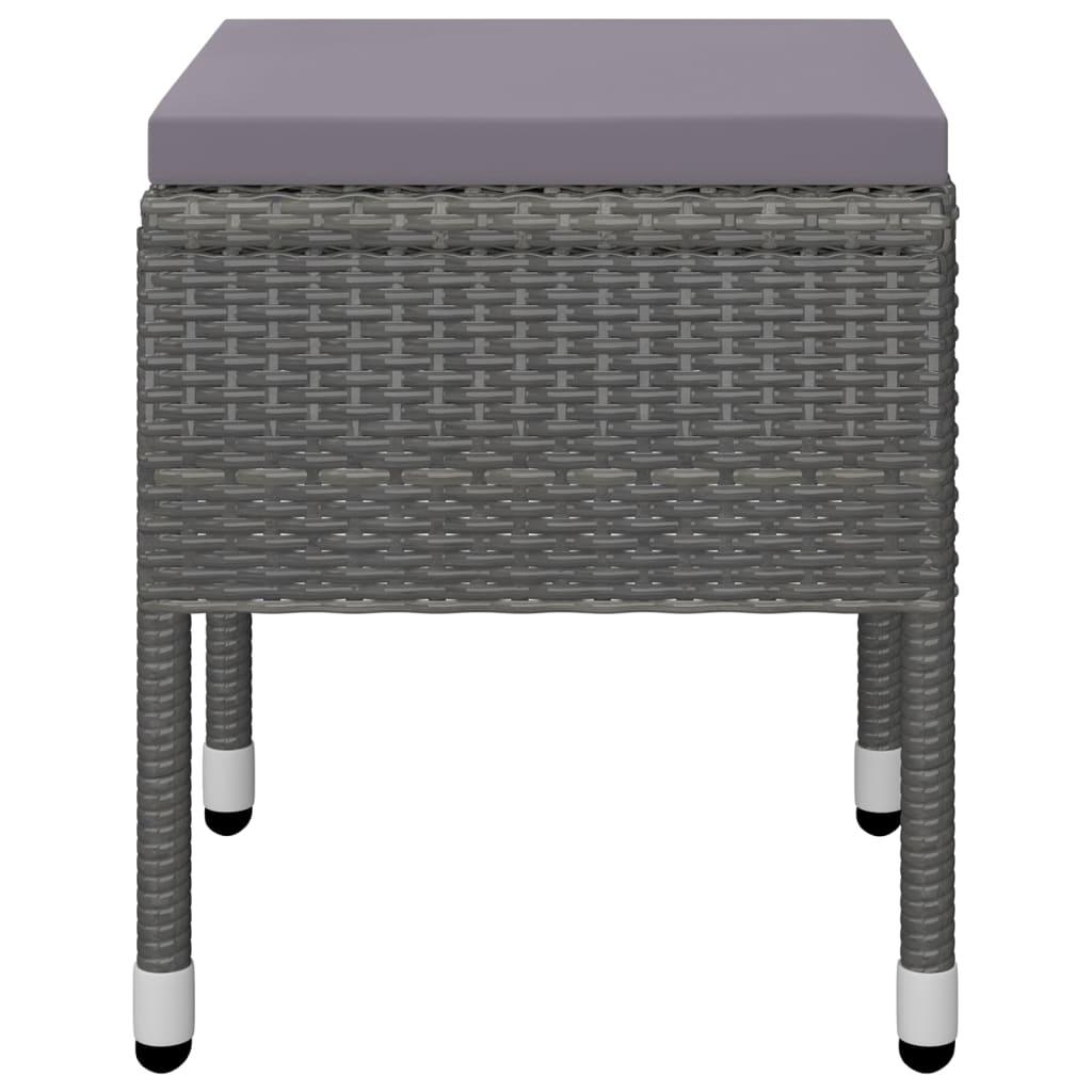 Juego De Comedor De Jardín De 5 Piezas Gris / Vetonek_5