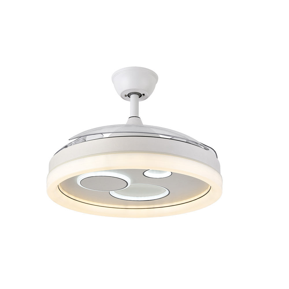Ventilador De Techo Con 3 Aspas Retráctiles,luz Led,altavoz Bluetooth Y Mando A Distancia_3