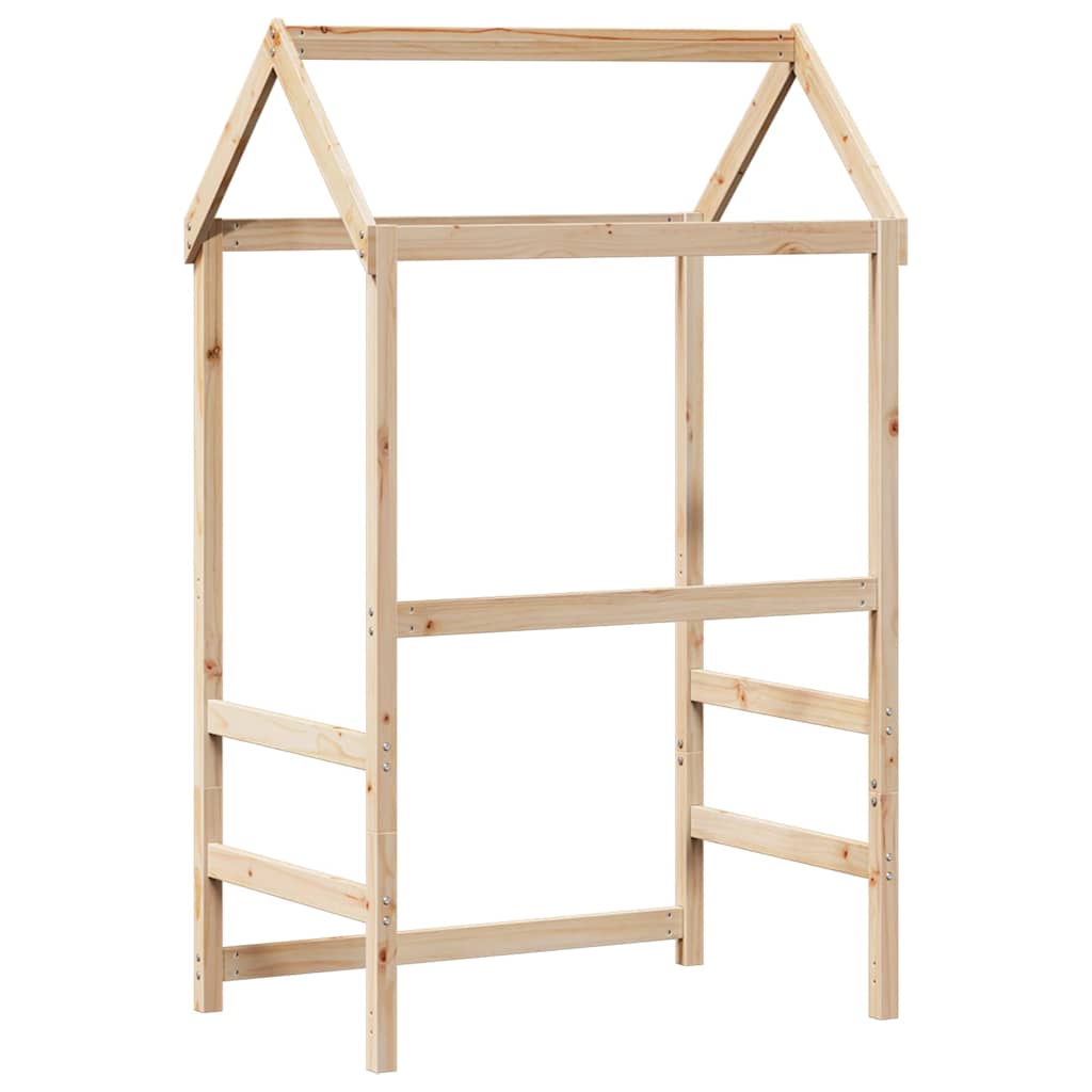 Techo De Cama Infantil Madera Maciza Pino 98x70x176,5 Cm_5