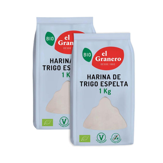 Pack 2x Harina de Espelta Blanca Bio El Granero 1kg
