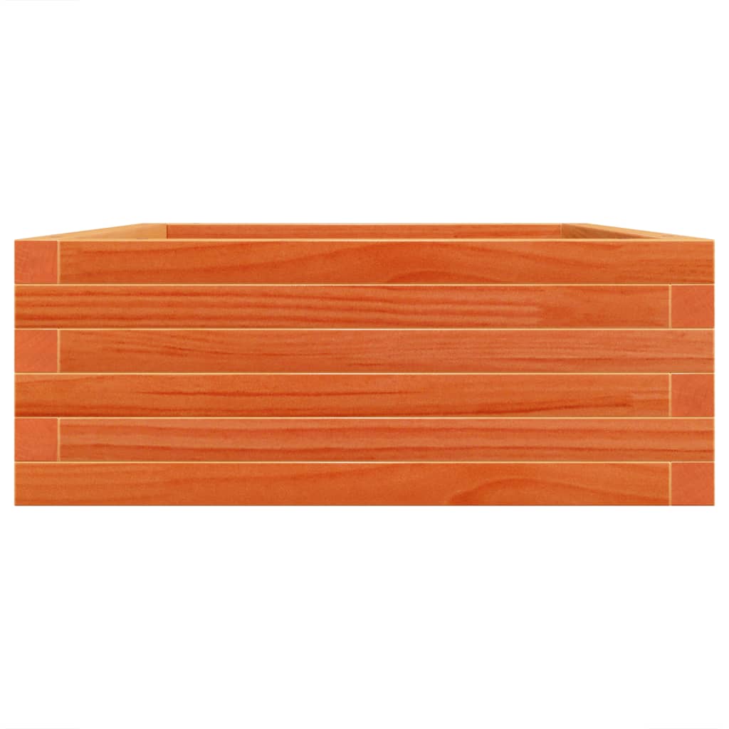 Jardinera Madera Maciza De Pino Marrón Cera 90x60x23 Cm_5