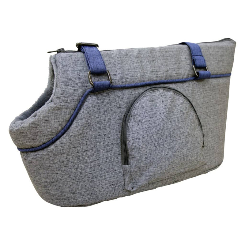 Kerbl Bolso Transportín Para Mascotas Marie Gris Y Azul 40x20x21 Cm_2